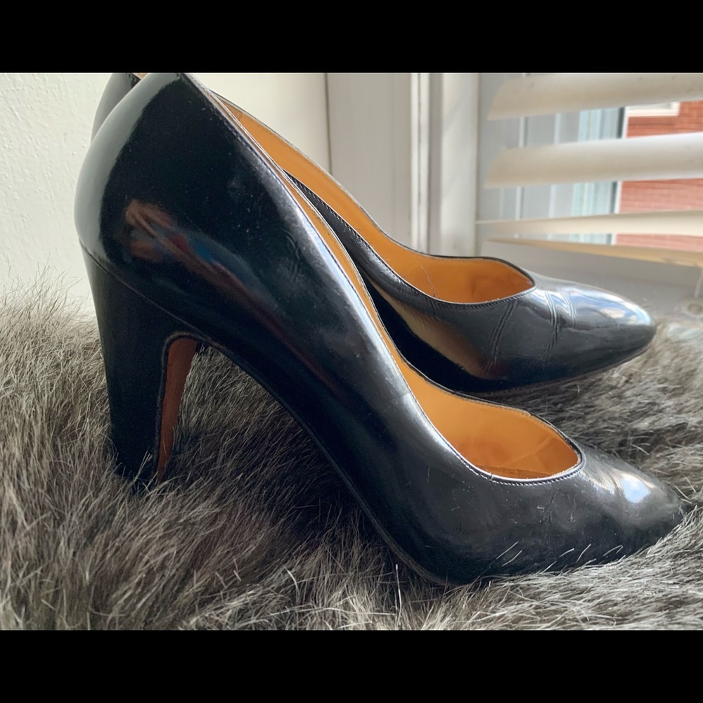 Calvin Klein made in Italy black leather heels